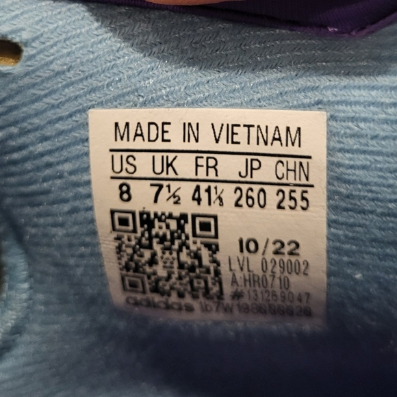 Adidas Mens D.O.N. Issue 4 Donovan Mitchell Purple Sneakers Shoes Size 8 - Picture 7 of 10